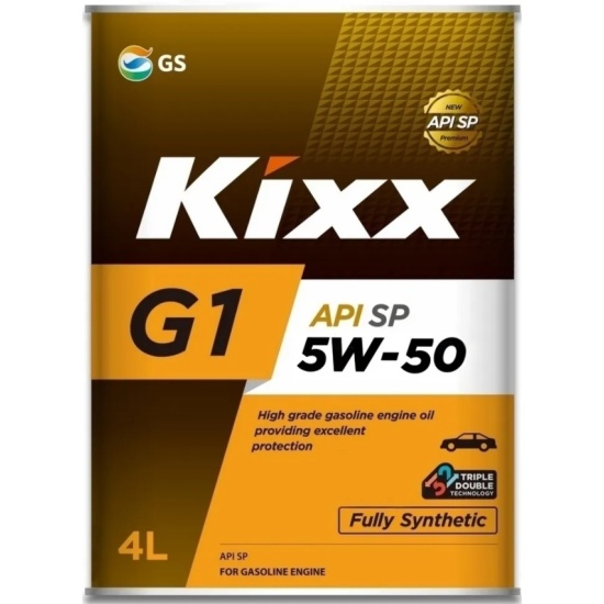 Моторное масло KIXX G1 5W-50 SP, 4л