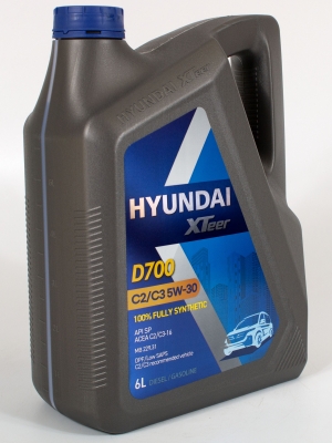 Моторное масло Hyundai XTeer D700 C2/C3 5W-30, 6л